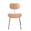 Modern Minimalist Wooden Chair with Metal Legs - Nordic Style Home Furniture