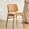 Modern Curved Back Chair - Ergonomic Design with Smooth Lines, Minimalist Seating for Home/Office