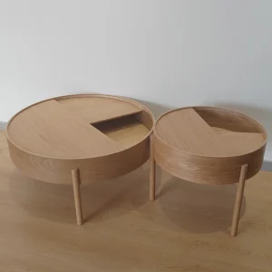 Modern Farmhouse-Style Wooden Coffee Table Durable Eco-Friendly Vintage Square for Indoor Use for Living Room Home Furniture