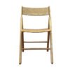 Modern Leisure Style Solid Light Wood Dining Chair with Curved Backrest for Home Office Hotel School Use