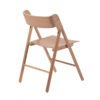 Modern Leisure Style Solid Light Wood Dining Chair with Curved Backrest for Home Office Hotel School Use