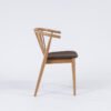 Modern Curved Back Dining Chair -Ergonomic Support & Minimalist Design, Versatile Home/Office Seating Solution