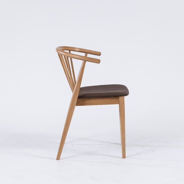 Modern Curved Back Dining Chair -Ergonomic Support & Minimalist Design, Versatile Home/Office Seating Solution