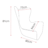 Eucalyptus Curved Plywood Leisure Chair for Dining Living Room Bedroom Kitchen Outdoor Use High Pressure Laminated Sheet