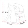 Eucalyptus Plywood Leisure Chair Frames for Dining Living Room Bedroom Kitchen Outdoor Use