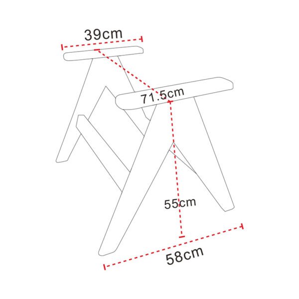 Modern Wood Chair -Lightweight Curved Plywood Frame -Space Saving Furniture Design