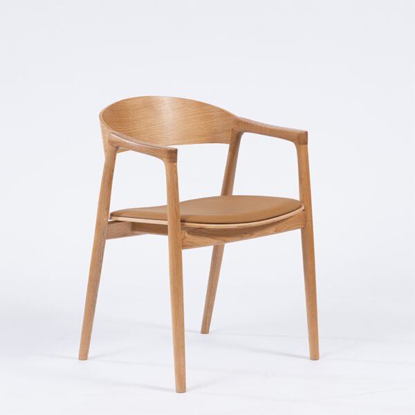 a56bebe67b9ed4cdbd0e6e4129fa49c4.jpg Modern Wooden Armchair - Sturdy Frame &Comfortable Seating for Home and Commercial Spaces