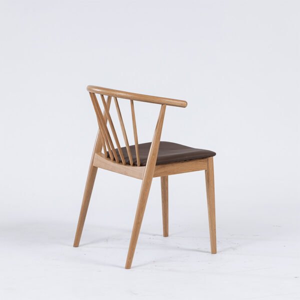 Modern Curved Back Dining Chair -Ergonomic Support & Minimalist Design, Versatile Home/Office Seating Solution