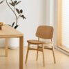 Modern Curved Back Chair - Ergonomic Design with Smooth Lines, Minimalist Seating for Home/Office