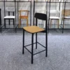 b7b7bf6ee22331348a28fe95fd33f06d.webp Modern Wooden Bar Stool -Minimalist Nordic Style High Stool for Cafe/Home