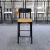 d4d2eb1041bafc524107db22a31d6363.webp Modern Wooden Bar Stool -Minimalist Nordic Style High Stool for Cafe/Home