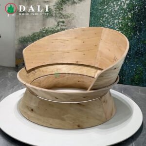 Eucalyptus Plywood Leisure Chair Frames for Dining Living Room Bedroom Kitchen Outdoor Use