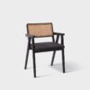 e341d2bd6618fa2b9a660216210f76ca.jpg Minimalist Rattan Accent Chair -Natural Wood Frame with Handwoven Seat, Space-Saving Design