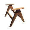 Modern Wood Chair -Lightweight Curved Plywood Frame -Space Saving Furniture Design